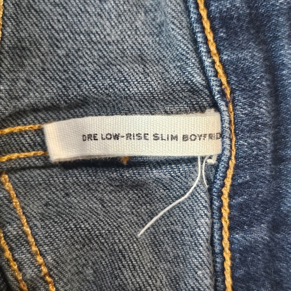 Rag & Bone Jeans Womens 26 Blue Denim Dre Low-Rise Made in USA Slim Boyfriend - Picture 7 of 12